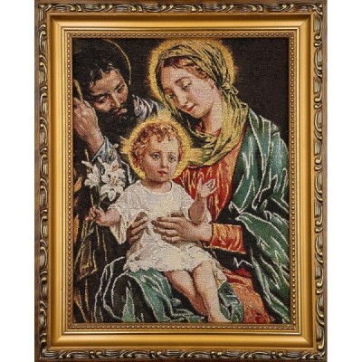 Obraz Haft. Święta Rodzina 22x27,5cm 2025S2