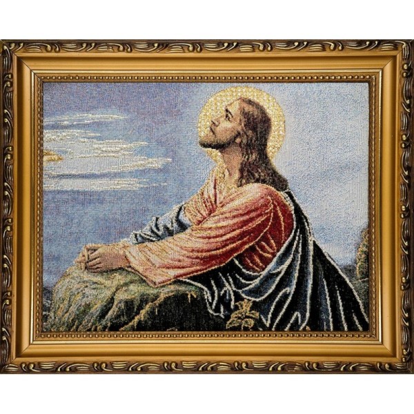 Obraz Haft. Jezus w Ogrójcu 27,5x22cm 2025S13