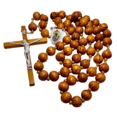Różaniec Częstochowska drewniany Duży R2422C