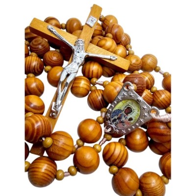 Różaniec Częstochowska drewniany Duży R2422C