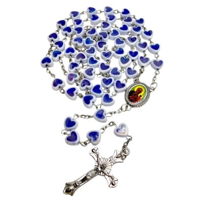 Różaniec serduszka Częstochowska nieb. HDW81149NN