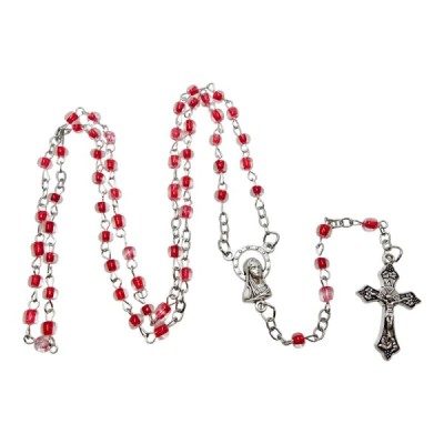 Różaniec Dziecięcy Pudełko czerwony R82