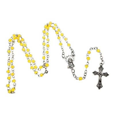 Różaniec Dziecięcy Pudełko żółty R82(9)
