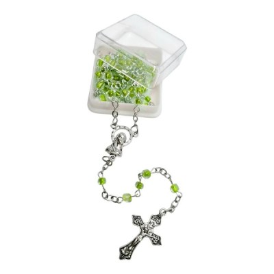 Różaniec Dziecięcy Pudełko zielony R82(10)