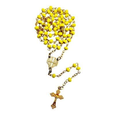 Różaniec w słoiku żółty 250401Z