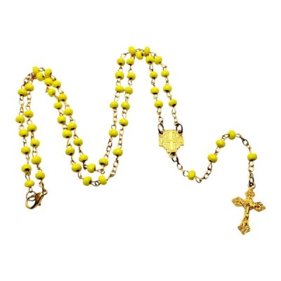 Różaniec w słoiku żółty 250401Z