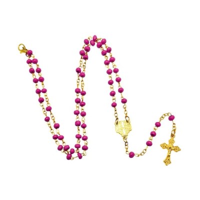 Różaniec w słoiku różowy 250401R