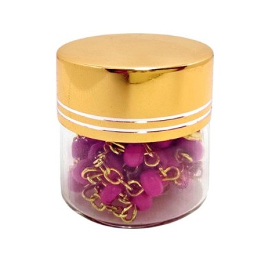Różaniec w słoiku różowy 250401R