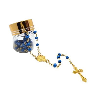 Różaniec w słoiku  nebeski 250401N