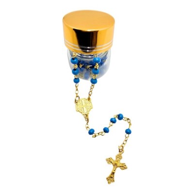 Różaniec w słoiku  nebeski 250401N
