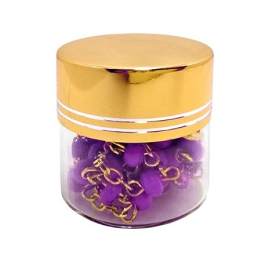 Różaniec w słoiku fiołetowy 250401F