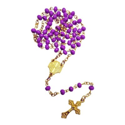 Różaniec w słoiku fiołetowy 250401F