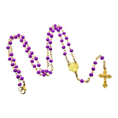 Różaniec w słoiku fiołetowy 250401F