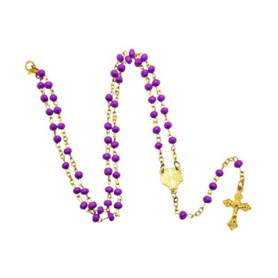 Różaniec w słoiku fiołetowy 250401F