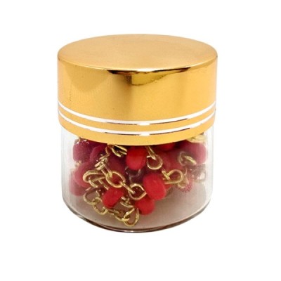 Różaniec w słoiku czerwony 250401C