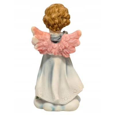 Figurka Aniołek Niebieski Świeczka 17cm TG012444A Figurka Aniołek Niebieski Świeczka 17cm TG012444A