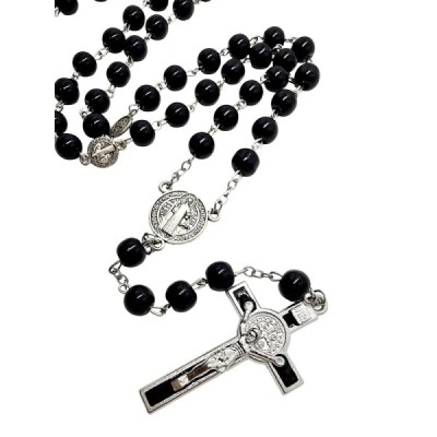 Różaniec Św. Benedykta Czarny R169-1CZ