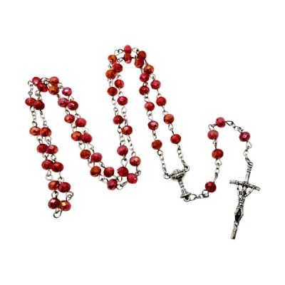 Różaniec I Komunia Św. czerwony A97C