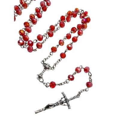 Różaniec I Komunia Św. czerwony A97C