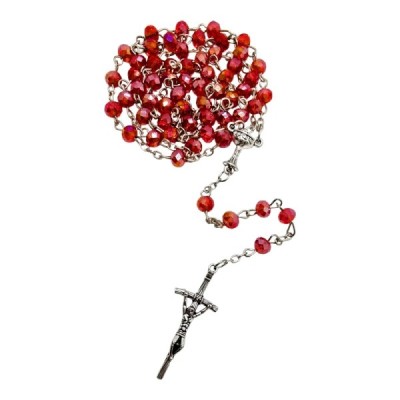 Różaniec I Komunia Św. czerwony A97C