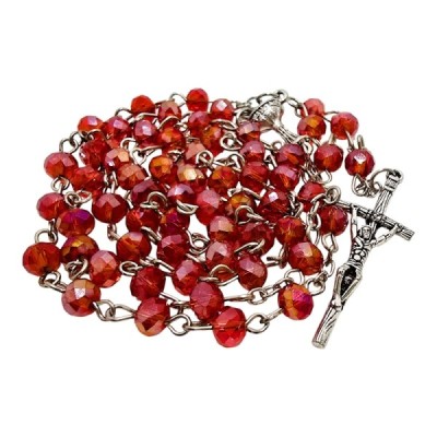 Różaniec I Komunia Św. czerwony A97C