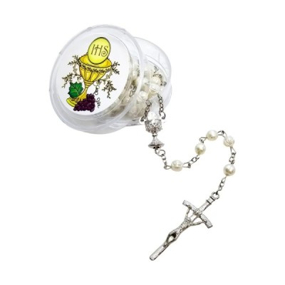 Różaniec w pud. I Komunia Święta z różą 202528