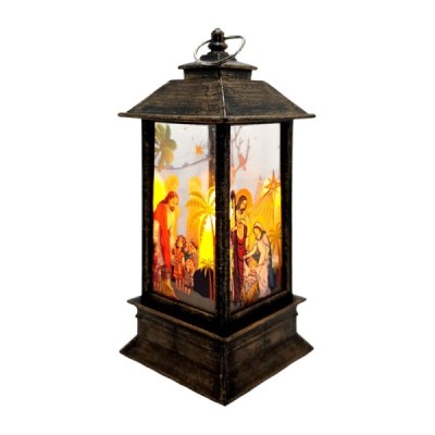Lampion plastikowy złoty 13cm 250713D