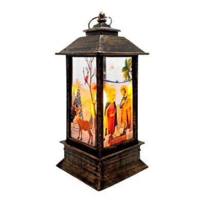 Lampion plastikowy złoty 13cm 250713D