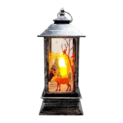 Lampion plastikowy srebrny 13cm 250713C