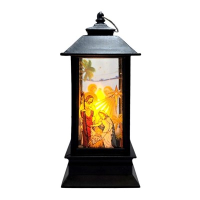 Lampion plastikowy czarny 13cm 250713A