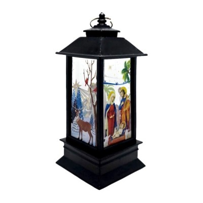 Lampion plastikowy czarny 13cm 250713A
