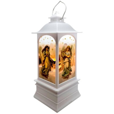 Lampion Plast. Anioły - Biały 21/8/8cm 202411