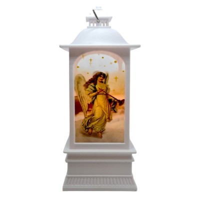 Lampion Plast. Anioły - Biały 21/8/8cm 202411