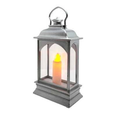 Lampion LED Srebrny 202408