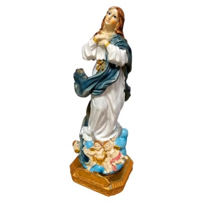 Figura Matka Boża Niepokalana z Aniołkami 23cm A23A