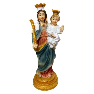 Figurka Maryja z Dzieciątkiem w Koronie 10cm A130