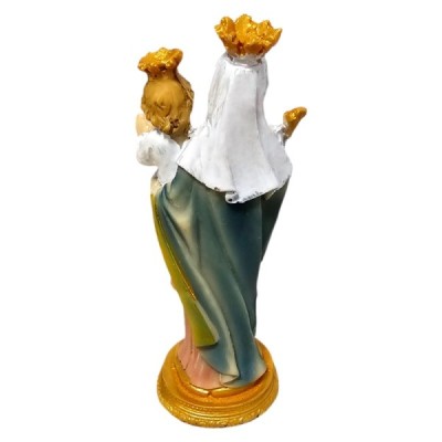 Figurka Maryja z Dzieciątkiem w Koronie 10cm A130
