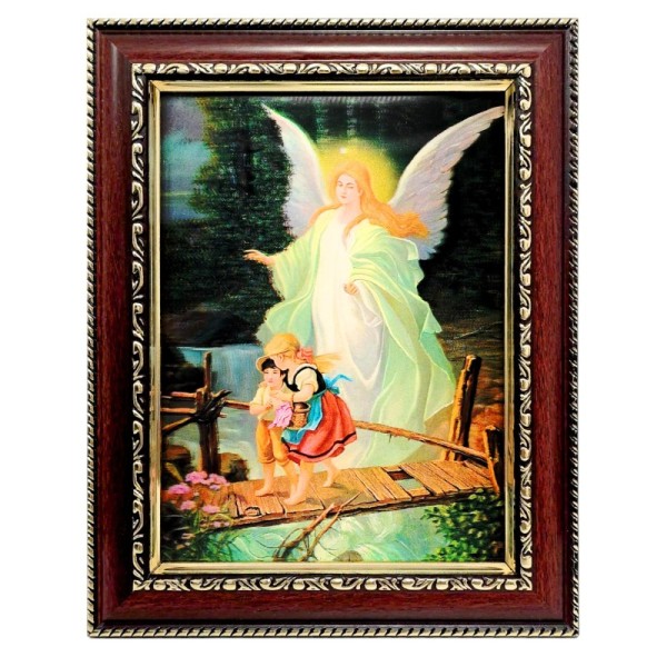 Anioł Stróż kładka - obrazek 3D 1070A