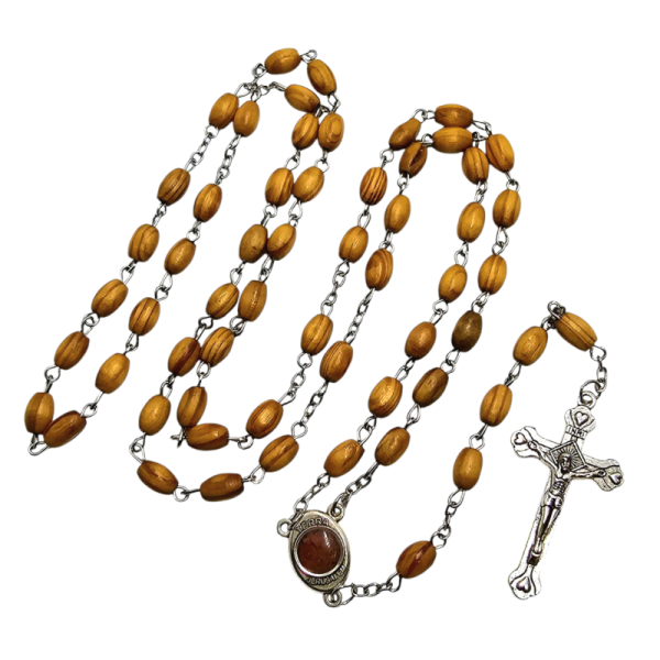 Różaniec drewno Jeruzalem 2449