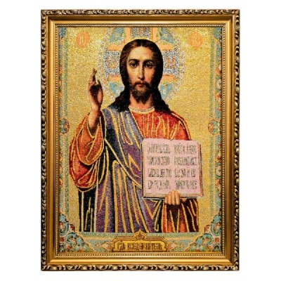 Obraz Haft. Chrystus Pantokrator 42/32cm 3040S20