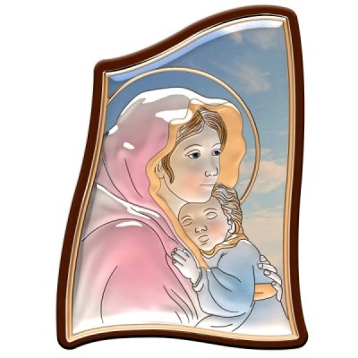 Obrazek srebrny M.B. z Dzieciątkiem 7/5cm 192133A