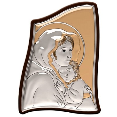 Obrazek srebrny M.B. z Dzieciątkiem 7/5cm 192133