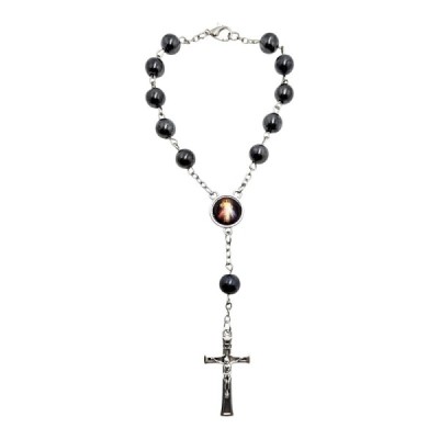 10-tka Hematyt Św. krzysztof/Jezus Miłosier  2429A