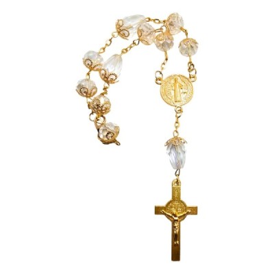 10-tka zapinana Św.Benedykt bezbarwna 58D