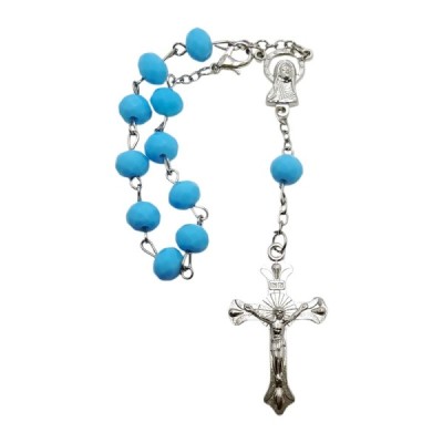10-tka różańca niebieski DR01C