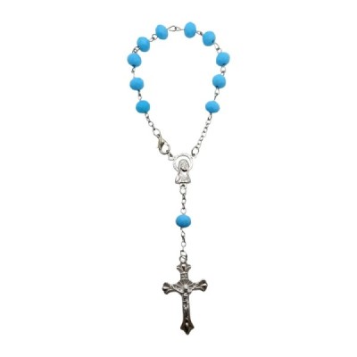 10-tka różańca niebieski DR01C