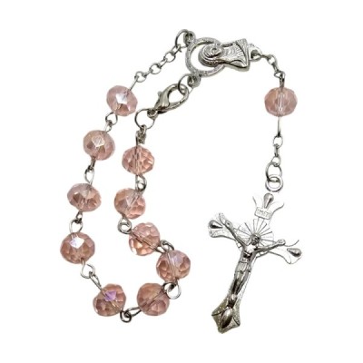 10-tka różańca różowa DR01A
