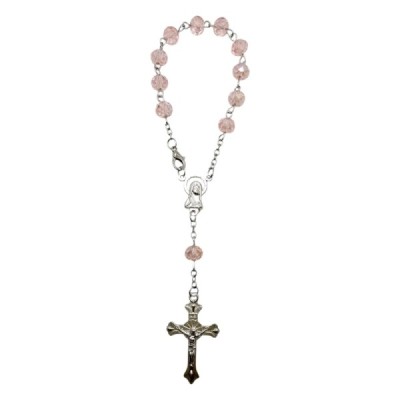 10-tka różańca różowa DR01A