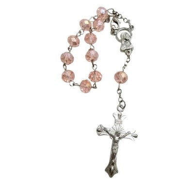 10-tka różańca różowa DR01A