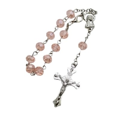 10-tka różańca różowa DR01A